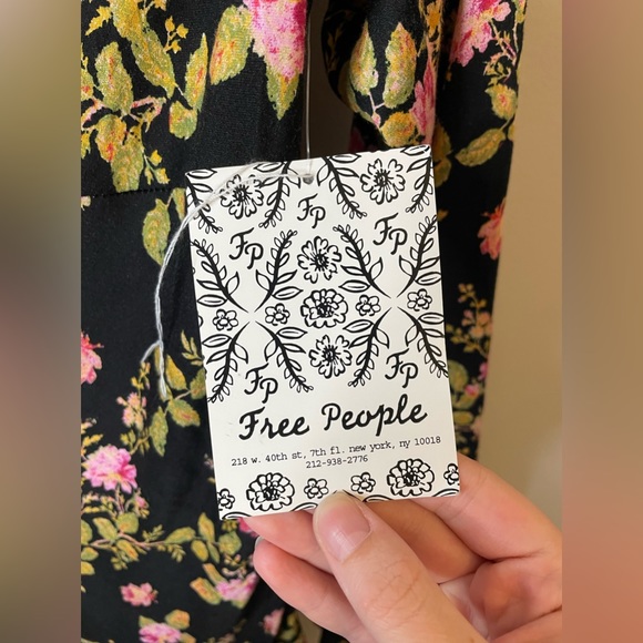 NWT Free People Sample Piece Lone Star Bias Floral Dress - Picture 2 of 15